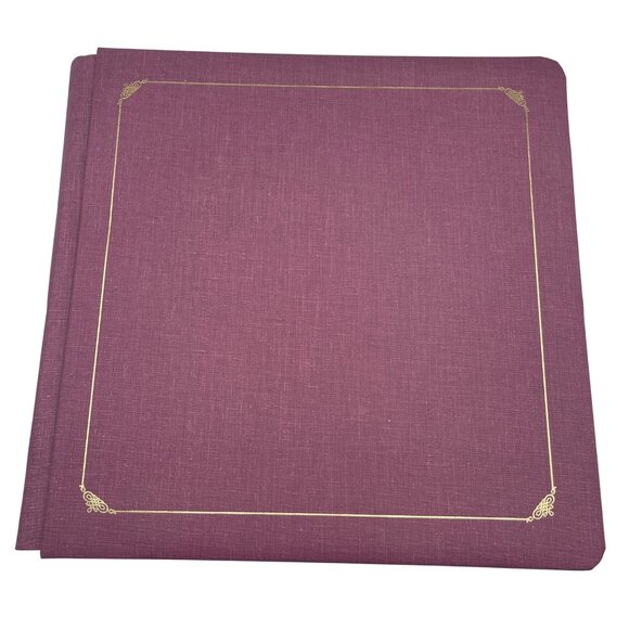 Creative Memories Scrapbook Photo Album 15 Page Mauve 12 X 12 Acid Free READ - Picture 1 of 7